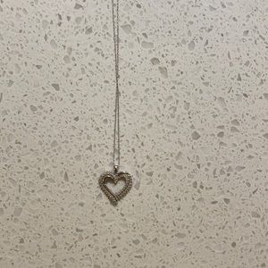 Silver heart necklace